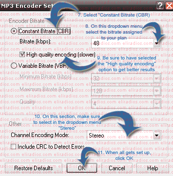 Encoder Settings